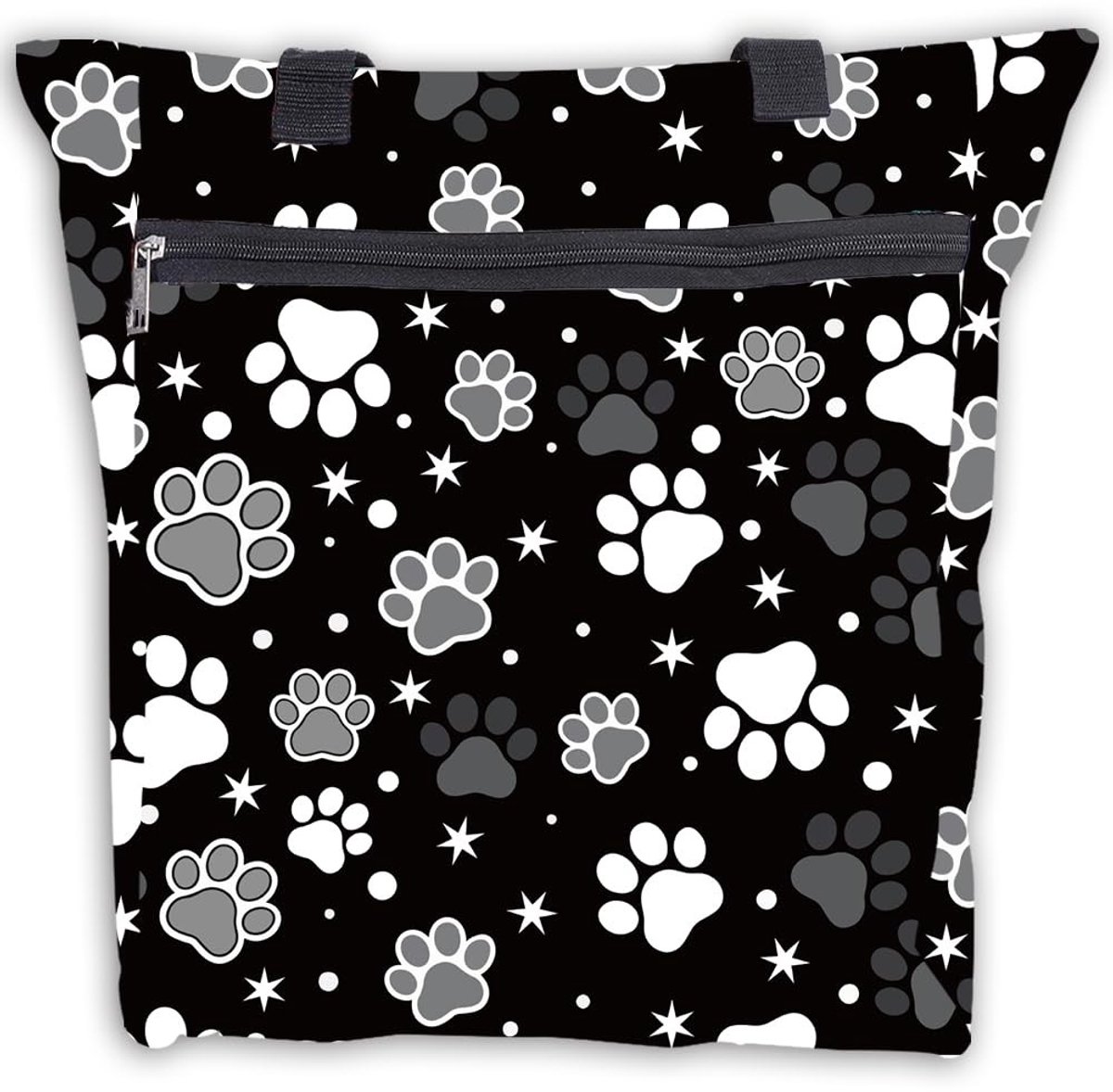 Omgoods - Tote Tas met Hondenpootafdruk 35 x 30 cm