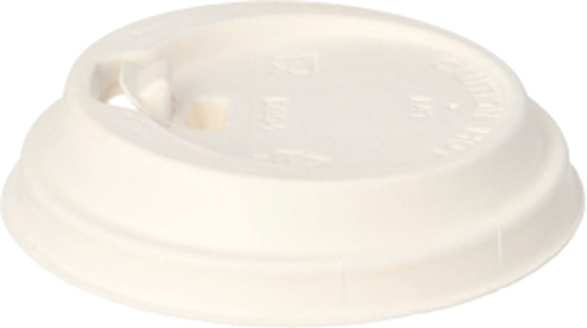 20x 50 Dome Deksel met sluiting Houtvezel pure Ø 9 cm · 22 cm wit
