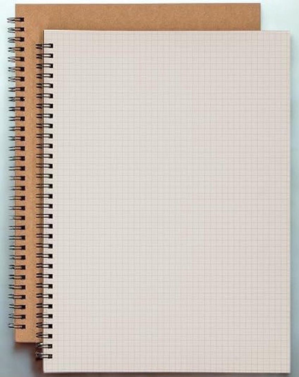 Omgoods - Set van 2 A4 Spiraalvormige Notitieboeken