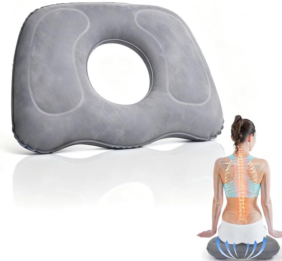 Omgoods - Orthopedisch Zitkussen voor Aambeien en Stuitbeenpijn