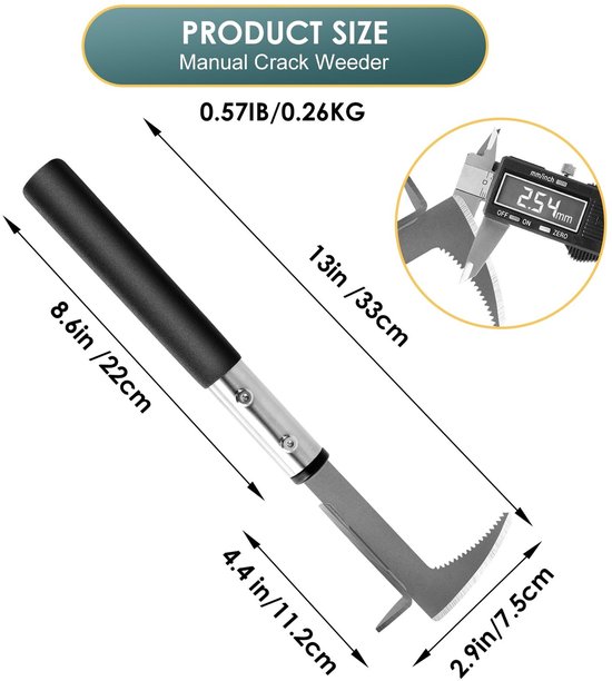 Omgoods - Joint Scraper Weed - Grout Schraper met Lange Handgreep — afbeelding 3