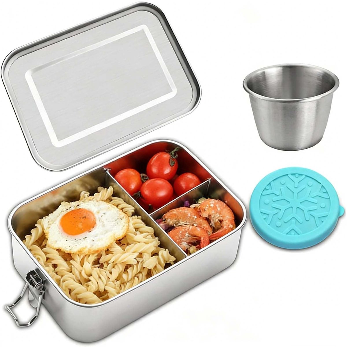Omgoods - RVS Bento Lunchbox met 3 Compartimenten