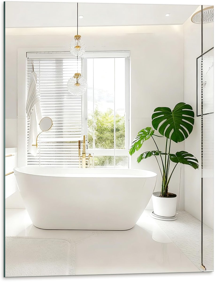 Omgoods - Frameloos Badkamer Spiegel 50 x 40 cm voor Wandmontage