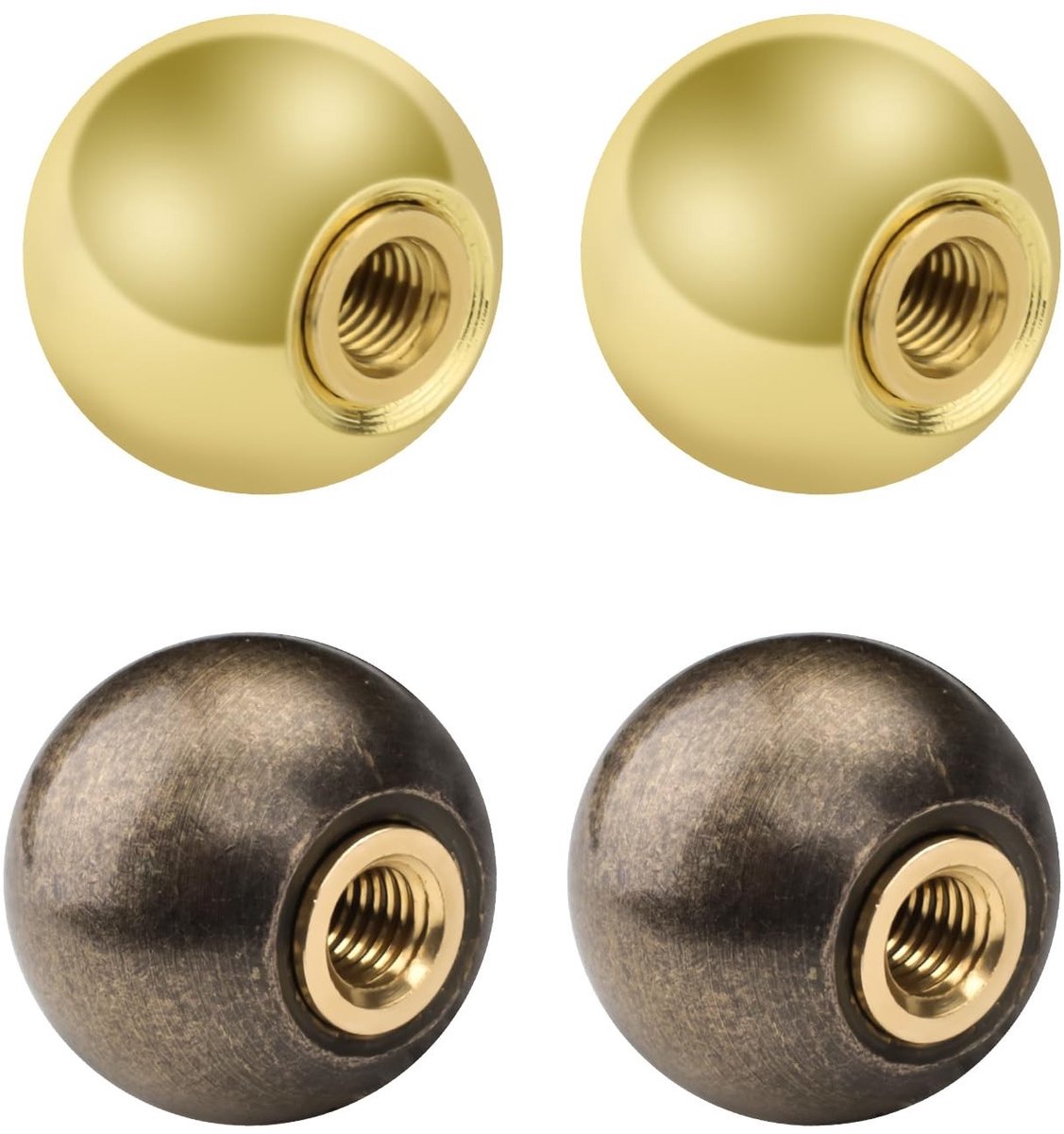 Omgoods - Set van 4 Lampenkappen met Schroefinstallatie voor Tafellampen en Vloerlampen