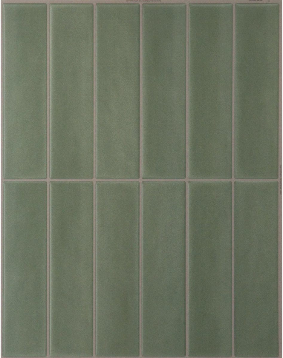 Omgoods - Zelfklevende Decoratieve Tegels in Modern Design met Olijfkleur
