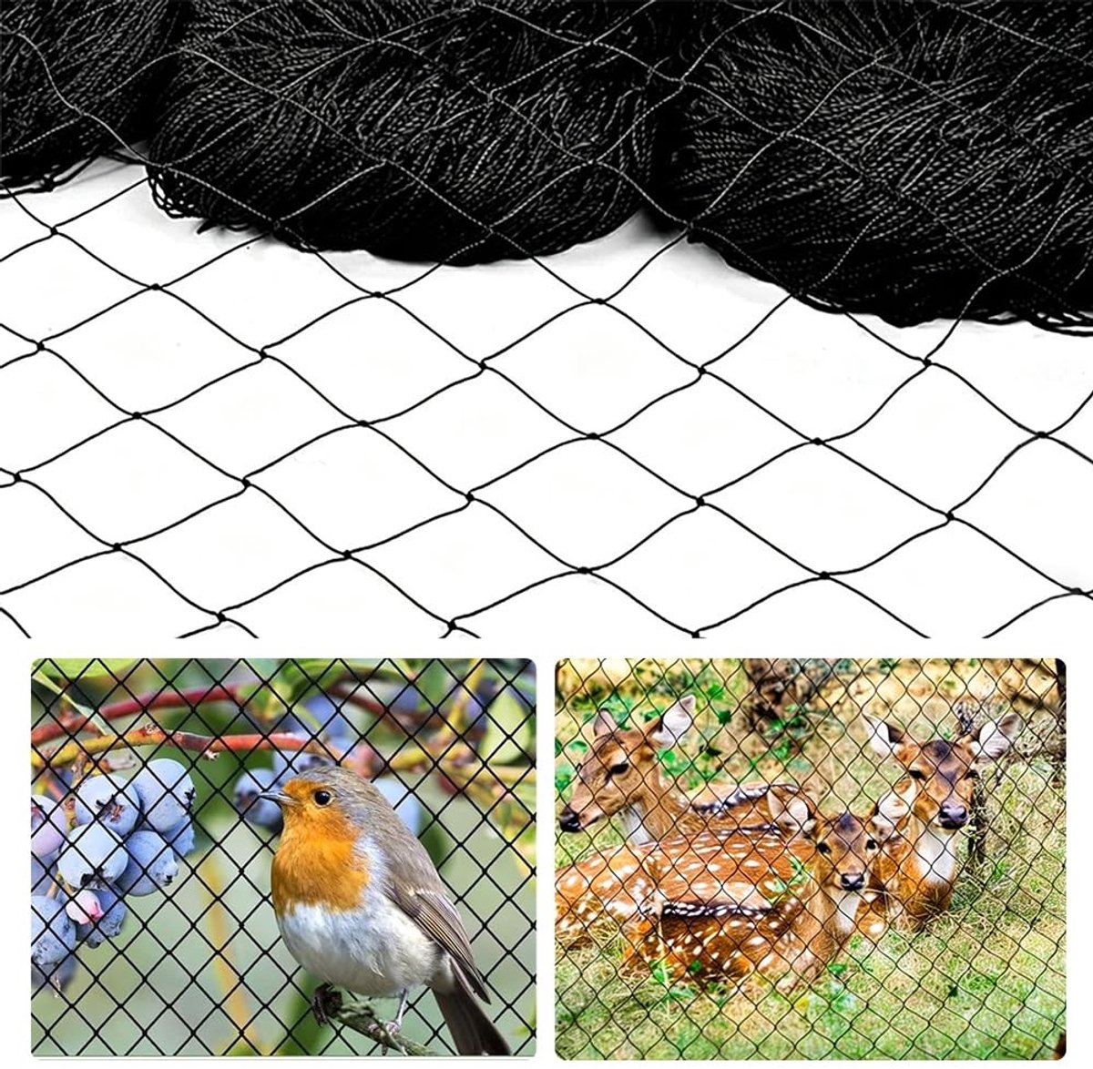 Omgoods - Vogelbeschermnet 10 x 10 m voor Tuin en Balkon