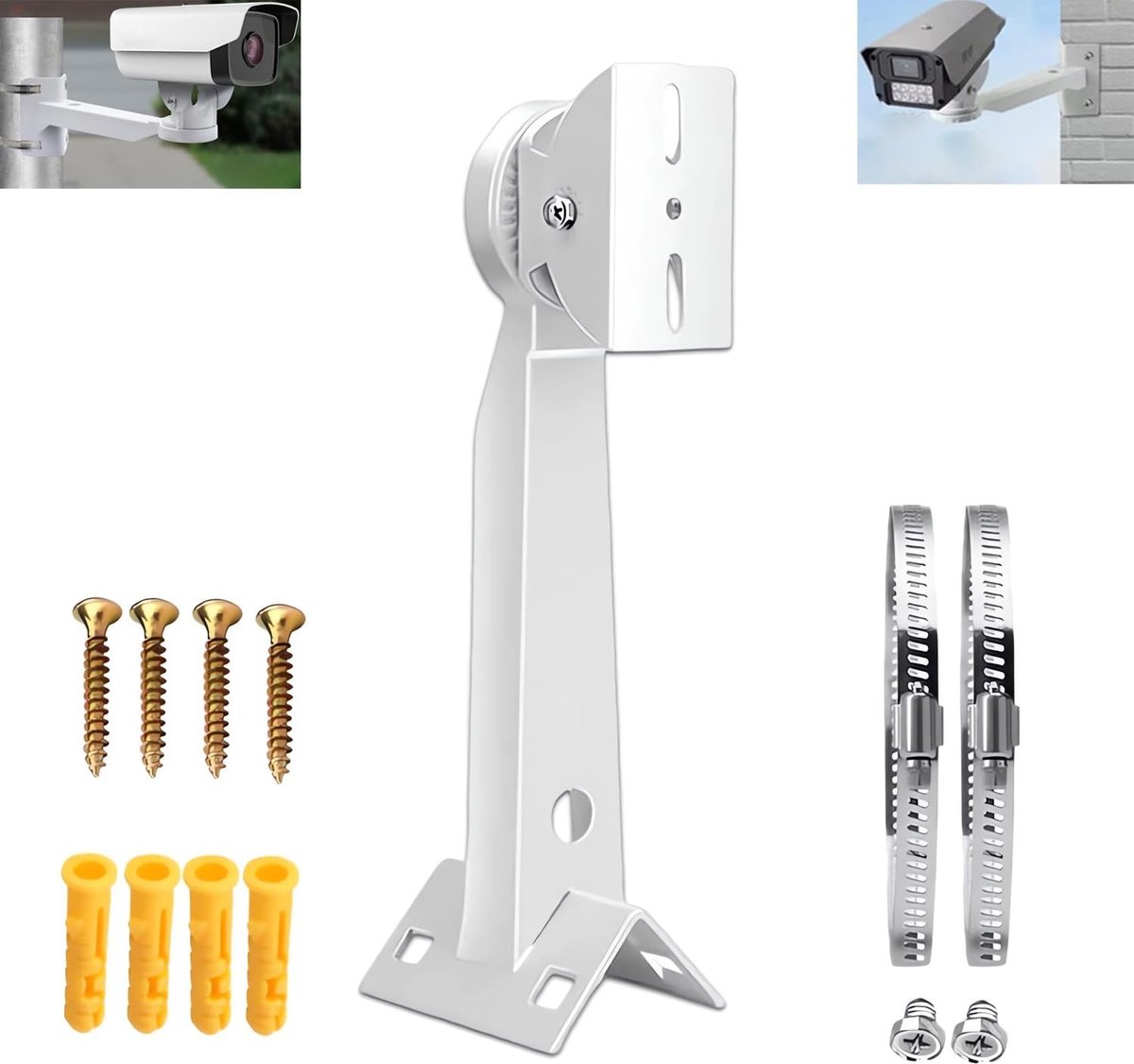 Omgoods - Universele Aluminium Muurbeugel voor CCTV Beveiligingscamera
