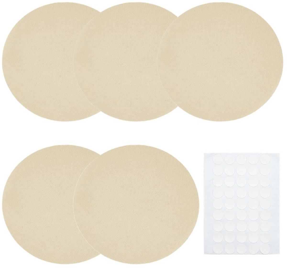 Omgoods - 5 Stuks Lampenkappen Diffuser voor Soft Licht, Inclusief 50 Stickers