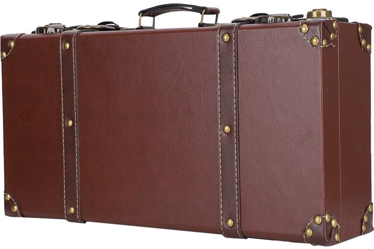 Omgoods - Retro Houten Opbergdoos voor Documenten en Decoratie