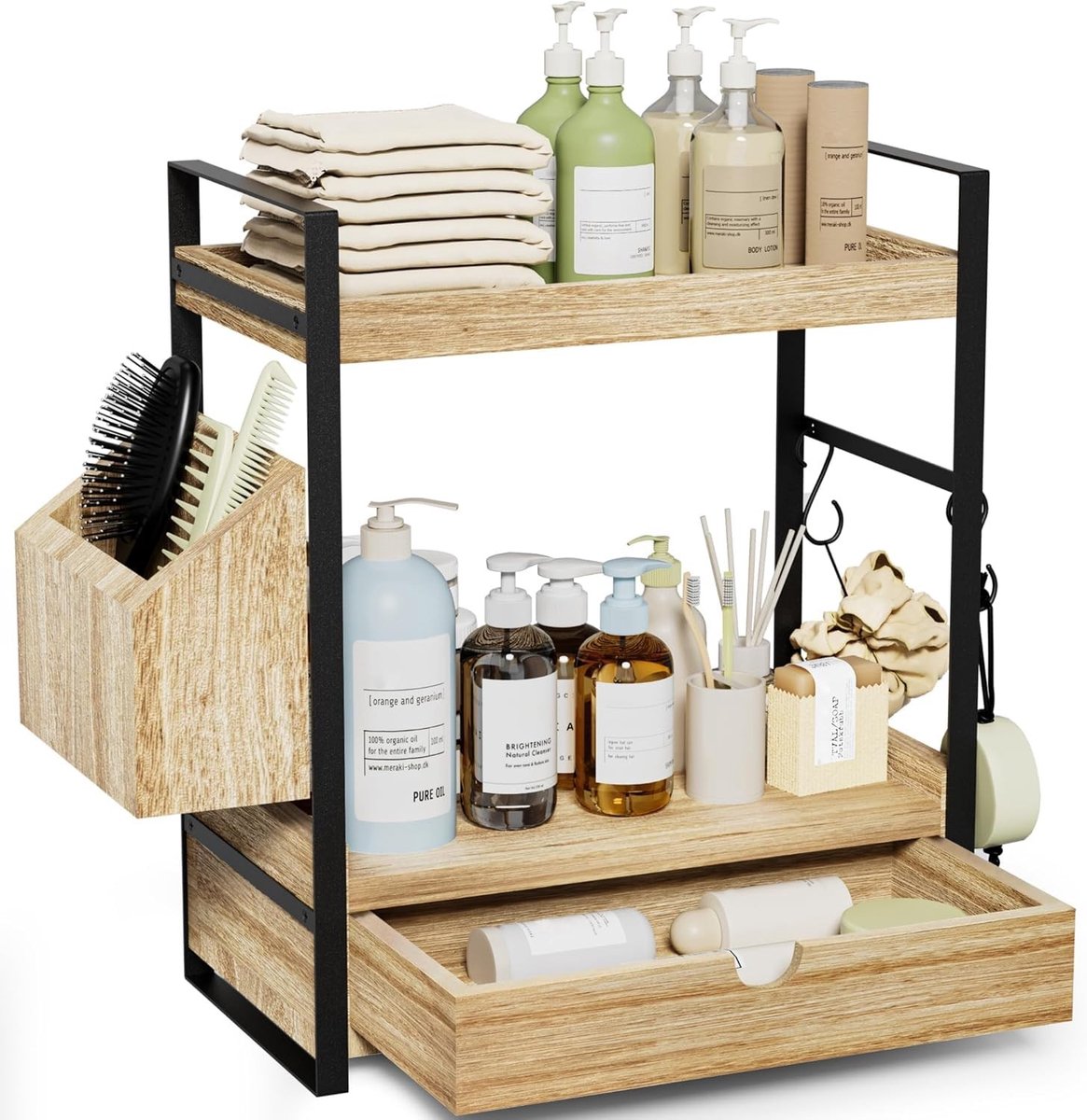 Omgoods - Multifunctionele 2-Tier Badkamer Organizer met Lades