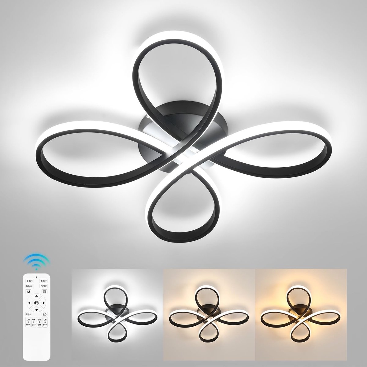Omgoods - Moderne Dimbare LED Plafondlamp met Afstandsbediening
