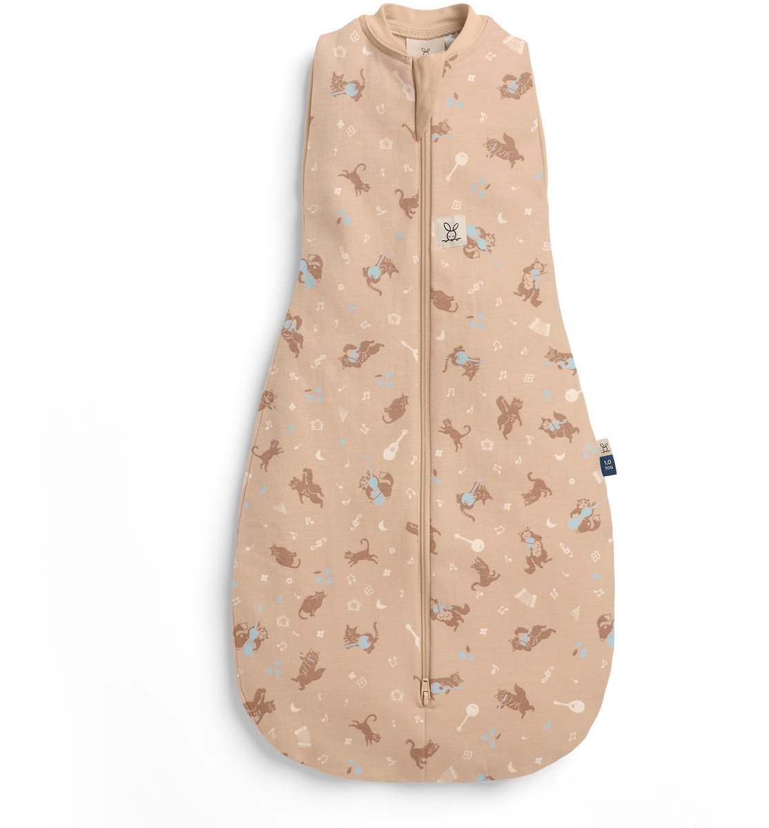 ergoPouch Cocoon inbaker slaapzak - 1,0 Tog - 2-in-1 Slaapzak - Combi Baby Slaapzak en inbakerslaapzak - Slaapzak 70 cm - MELODY