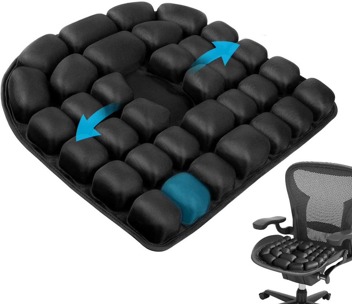 Omgoods - Ergonomisch Antidecubitus Stoelkussen met 3D Luchtdelen
