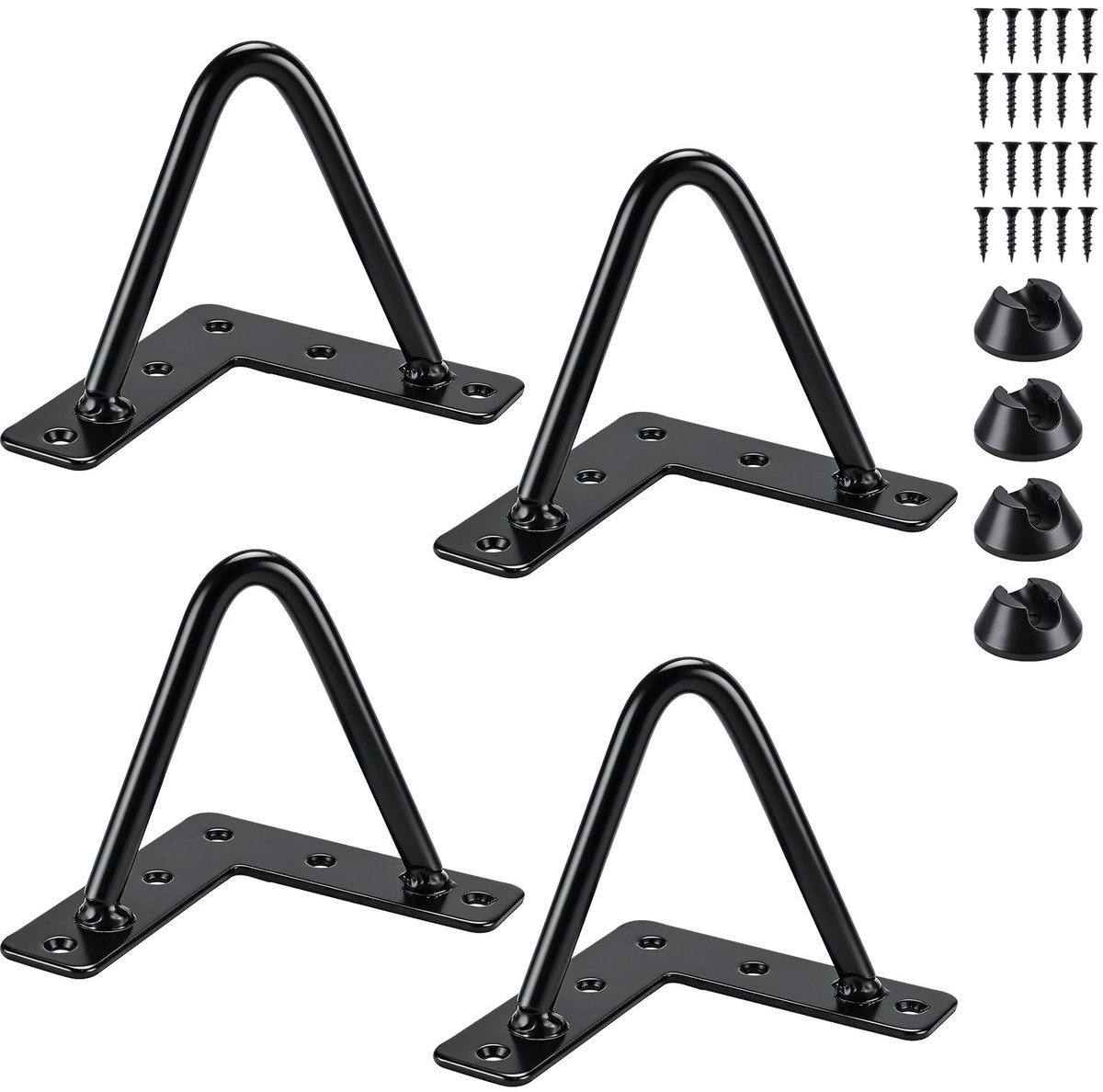 Omgoods - Set van 4 Zwarte Haarpin Tafelpoten voor DIY Meubels