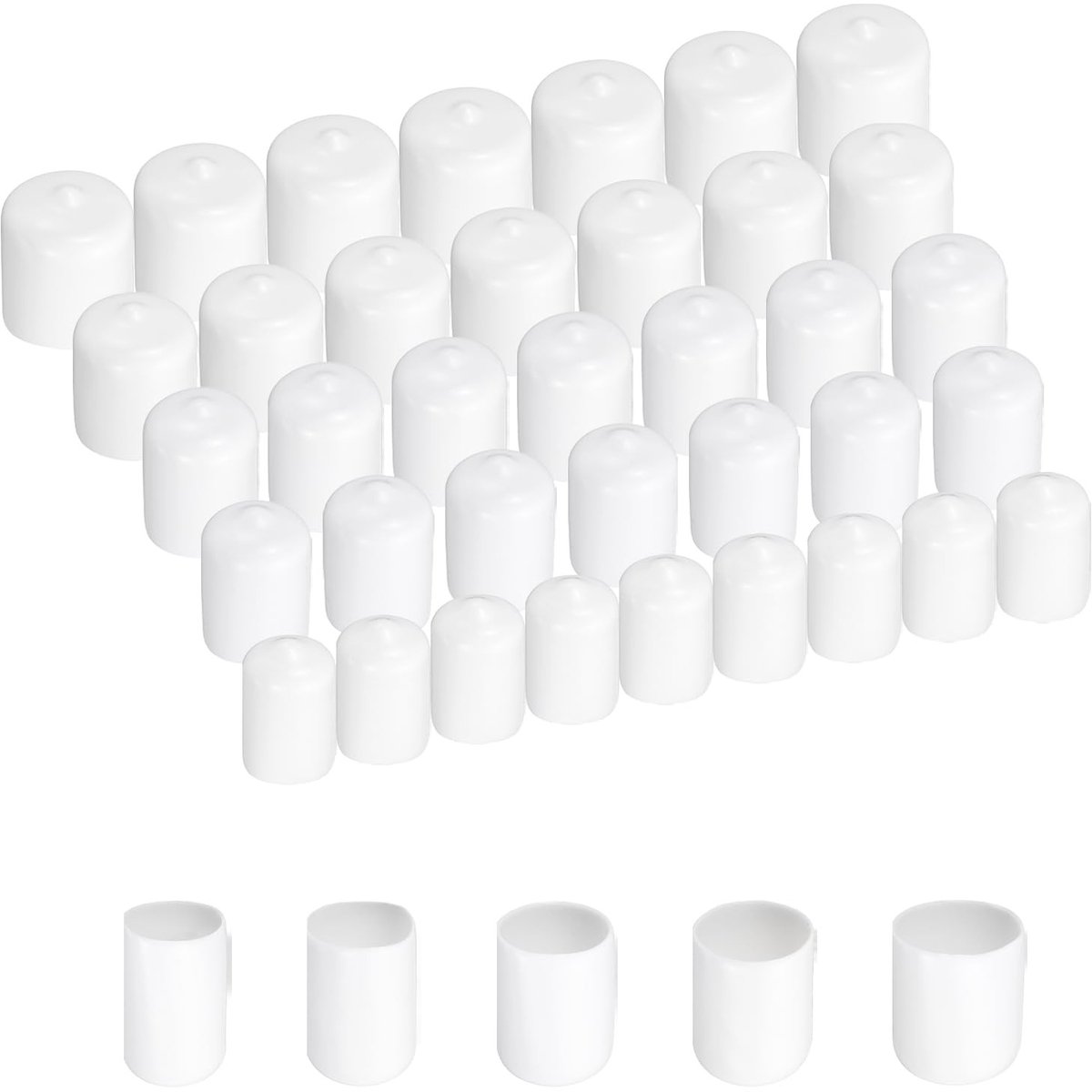 Omgoods - Rubber Einddoppen voor Schroeven 12.5 mm tot 25 mm