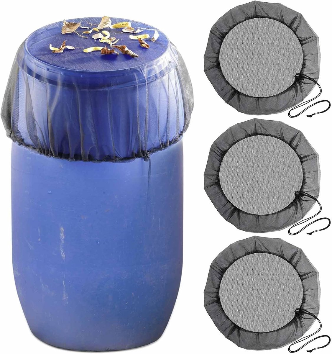 Set van 4 Regenton Beschermhoezen van 80 cm - Ideaal voor Tuin Wateropslag en Regenwaterbeheer