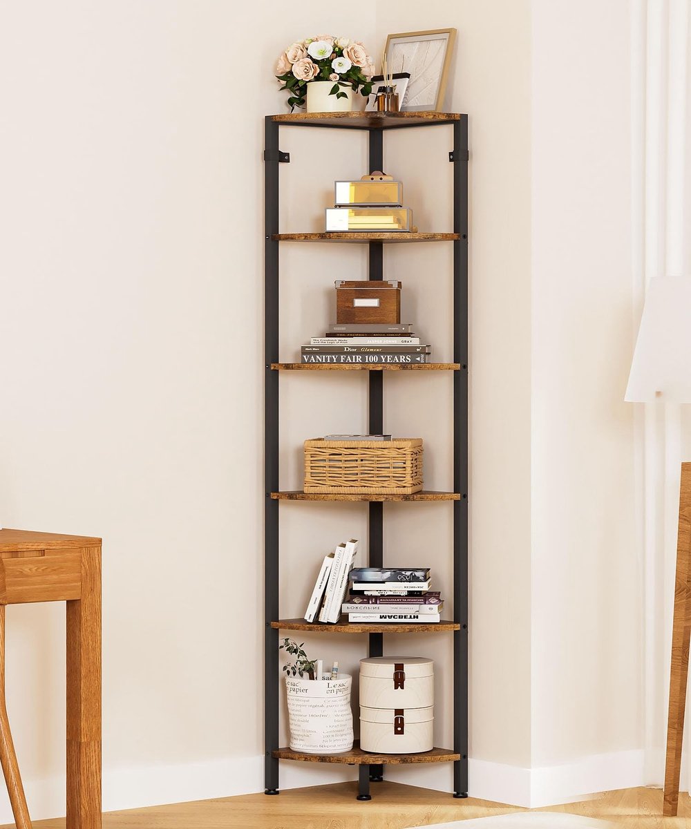 Omgoods - Multifunctionele Hoekplank met 6 Planken