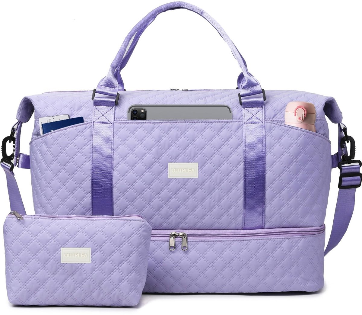 Omgoods - 50L Grote Reistas met Schoencompartiment voor Vrouwen - Weekend- en Ziekenhuis Bagage