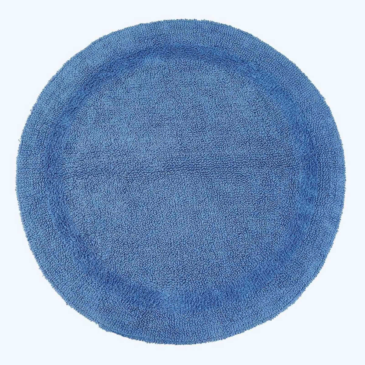 Omgoods - Ronde Badmat van 100% Katoen, Reversibel en Antislip