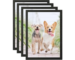 Omgoods - Weikani Fotolijstset 30x40 cm - Zwarte Houten Lijsten voor Certificaten