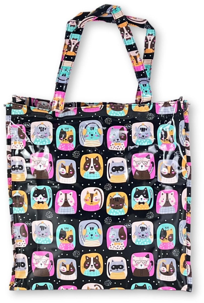 Omgoods - Vrouwen Shopper met Lange Handvatten en Dierenprint