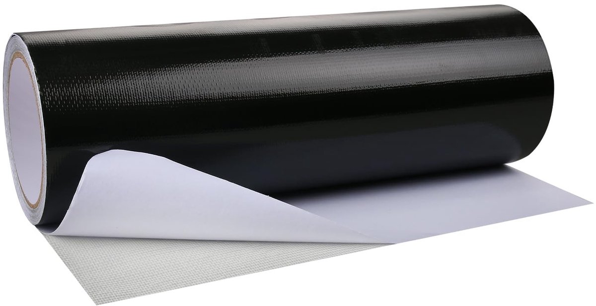 Omgoods - PVC Reparatietape voor Tent en Afdichtmateriaal, Zwart