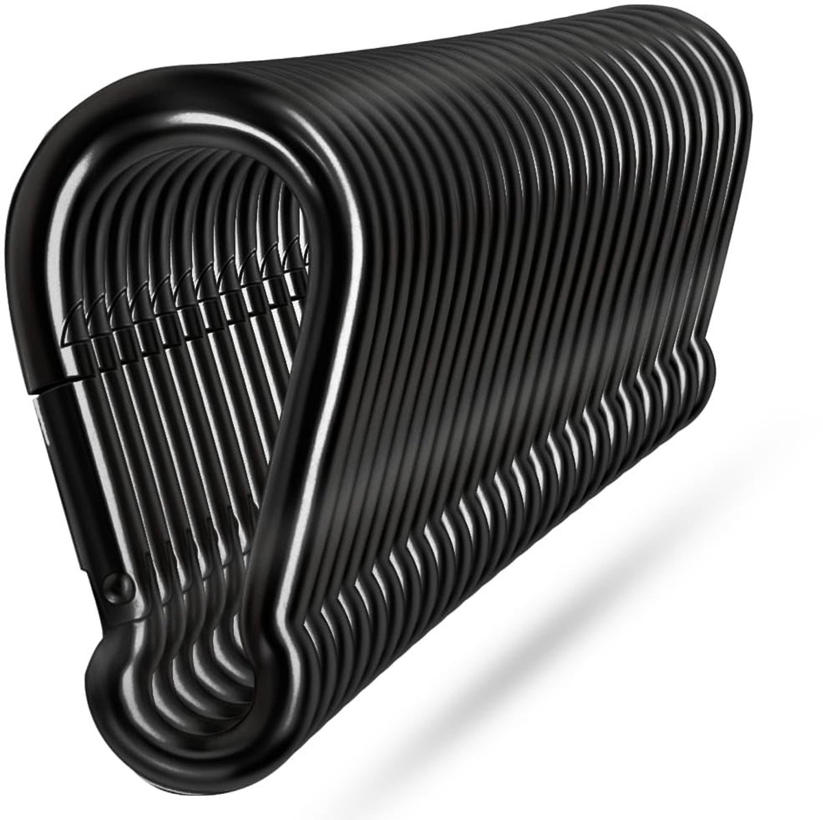 Omgoods - Stevige Zwarte Carabiner Haak voor Outdoor Activiteiten