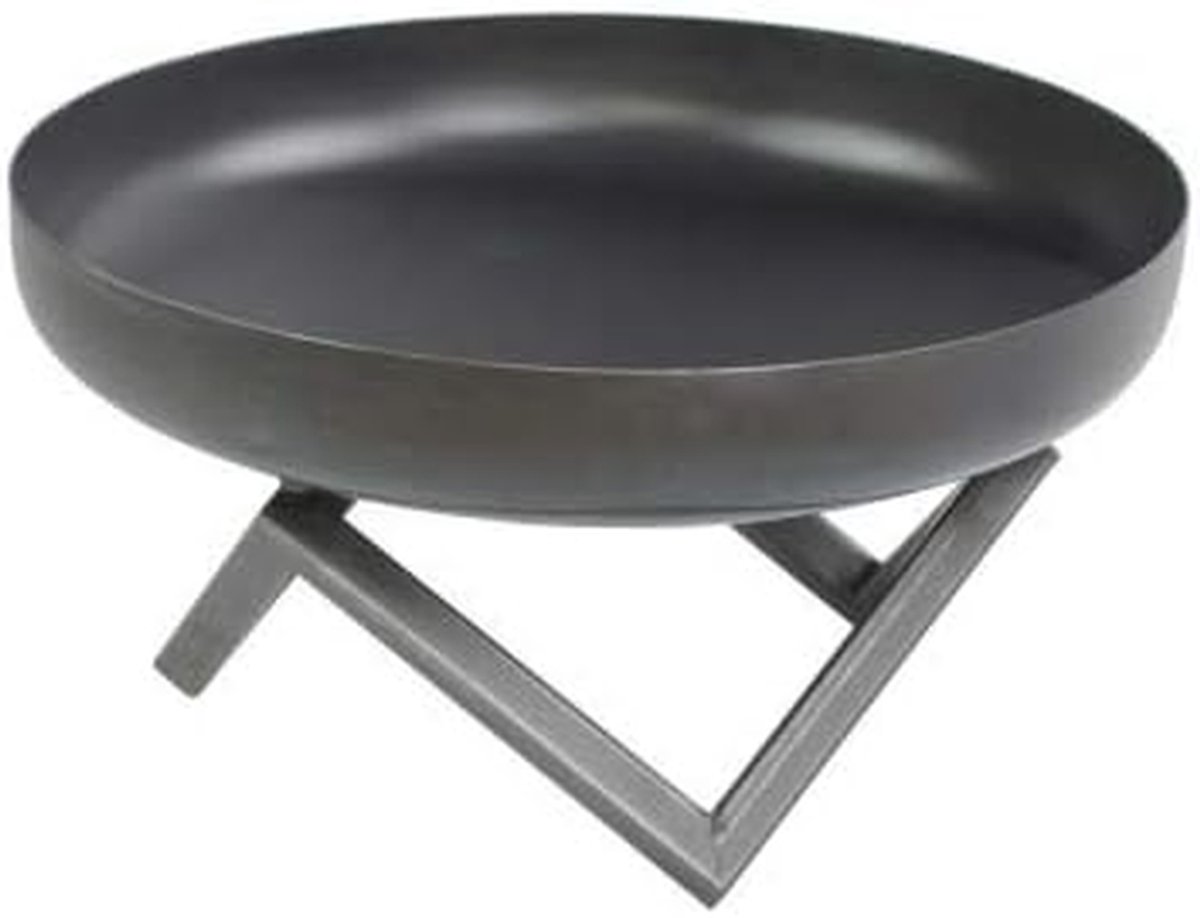Vuurschaal Pan 10 - Buitenhaard Terrashaard - Terras Verwarmen - Handgemaakt Staal - 60-80 cm - Roestkleurig