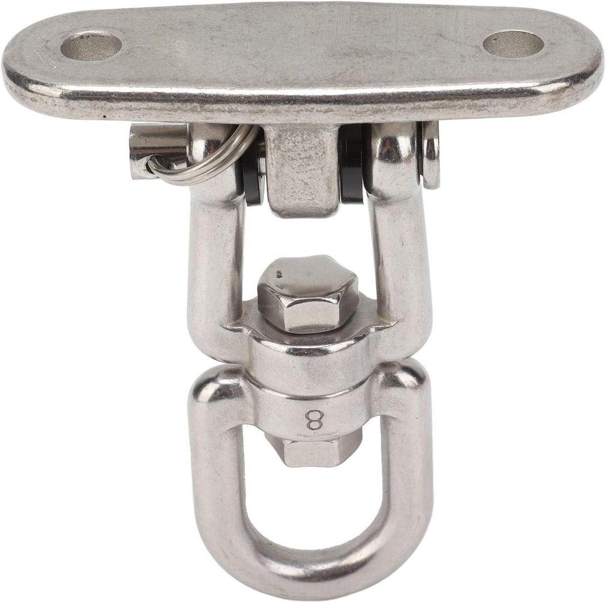 Schommelhaak - Hangmat Ophangset - Buiten Schommelen - 360 Graden Rotatie - 13L x 4B cm - Zilver