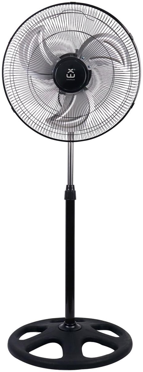SnelShoppen - EXTRASTAR 3-in-1 Industriële Ventilator 80W - Wand-/Bureau-/Vloermontage - Oscillatie 90° - 3 Snelheden - Stille Ventilator voor Werkpla