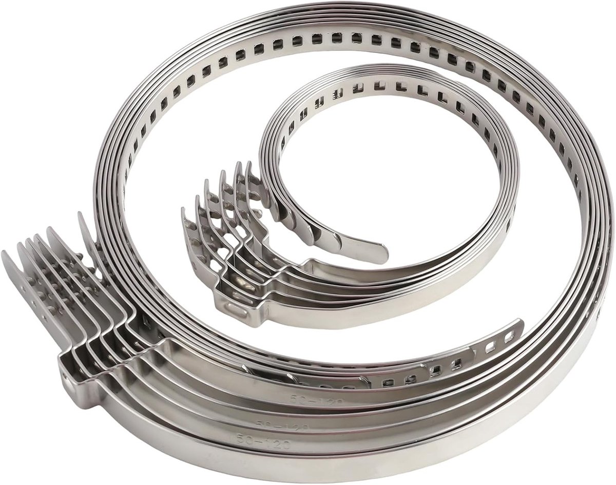 12-delige CV asmanchetten set, 25-50mm en 50-120mm, RVS slangenklemmen, waterdicht en roestvrij, duurzaam voor asbevestiging