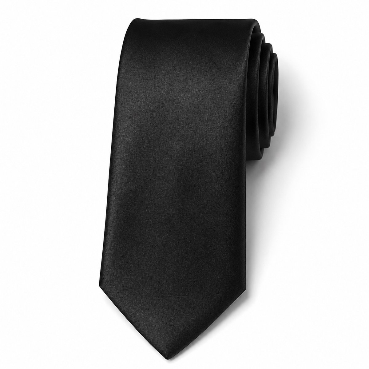 Klassieke Stropdas voor Heren Zwart - 8 cm Breed - 150 cm Lang - Stijlvol & Tijdloos