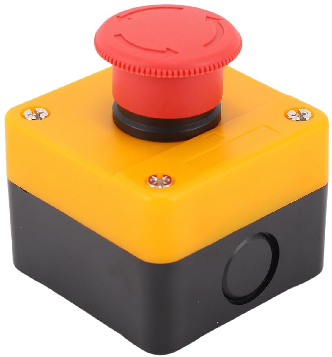 Noodstop Drukknop - Noodschakelaar Drukknop - Veilige Machine Bediening - Waterdicht IP65 Ontwerp - 1NO 1NC - Rood