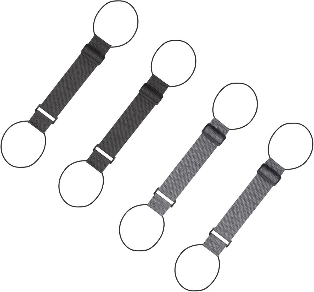4 pieces adjustable luggage straps, suitcase and travel belt, the strap can be adjusted from 26 cm to 40 cm, elastic - ShopVlot