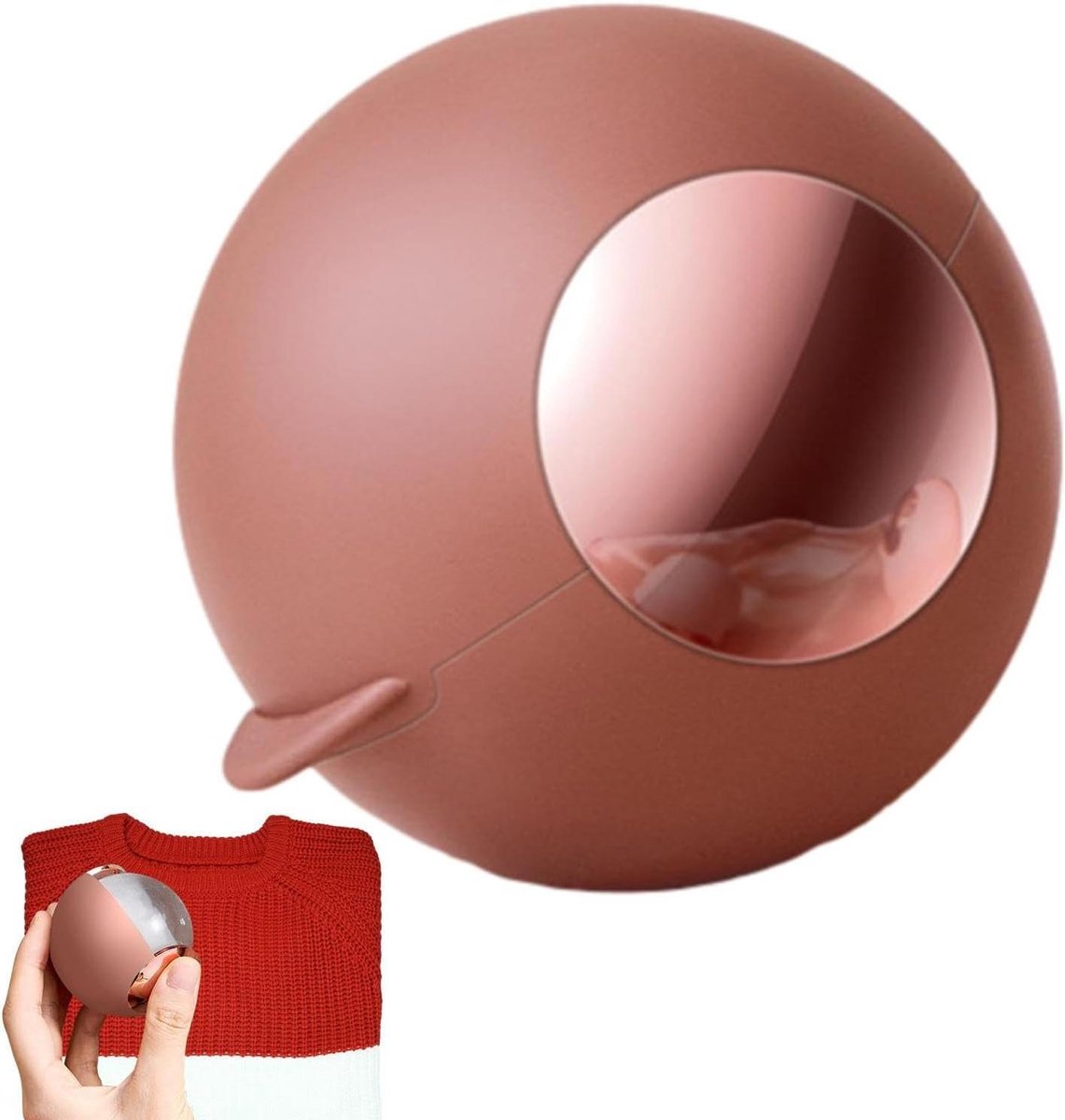 Herbruikbare Pluizenroller - Dierenhaarverwijderaar Wasbaar - Kleding Reinigen - Dubbelzijdig Ontwerp - 6.8 cm - Rood