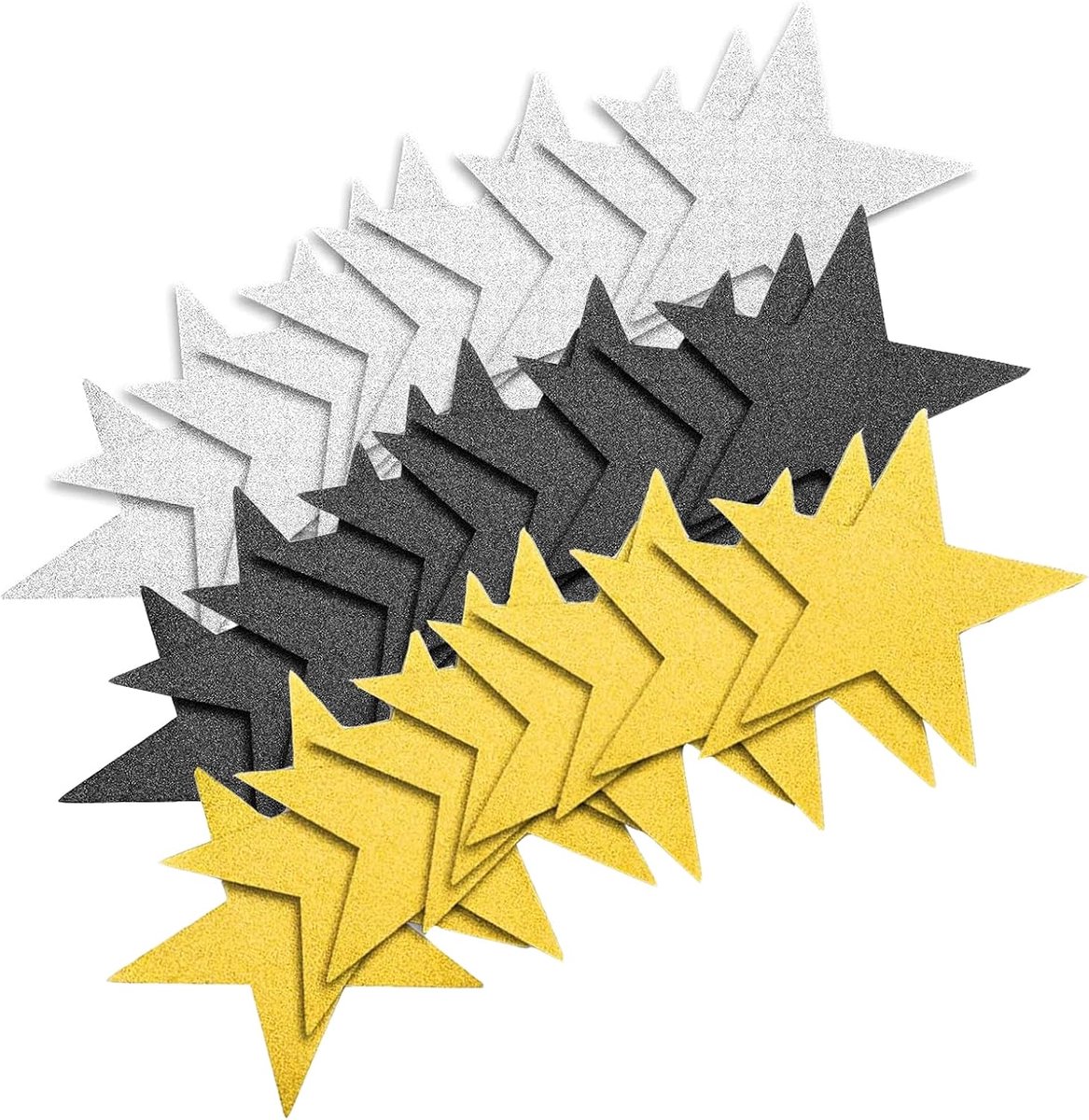 Papieren Sterren 60 Stuks - Glitter Papier Knipsels - Ster Vorm - Perfect voor Feestdecoratie - ShopVlot