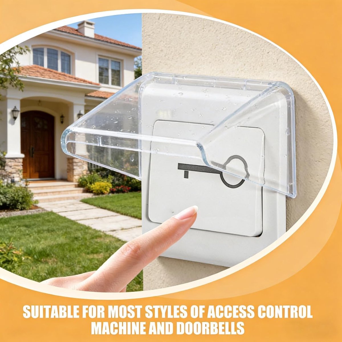 Angoily 4 Pcs Waterproof Doorbell Rain Cover, Rainproof Doorbell Cover, Rain Cover for Doorbells - ShopVlot