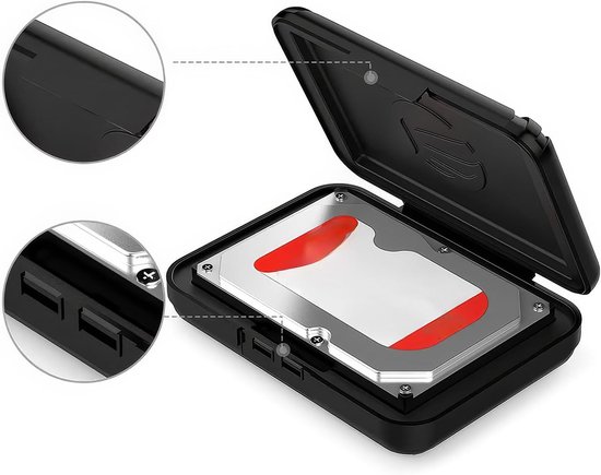 Hard drive bag 3.5 inch - Beschermende tas - Antivibratie en antistatisch - Ideale bescherming voor harde schijven - ShopVlot — afbeelding 2