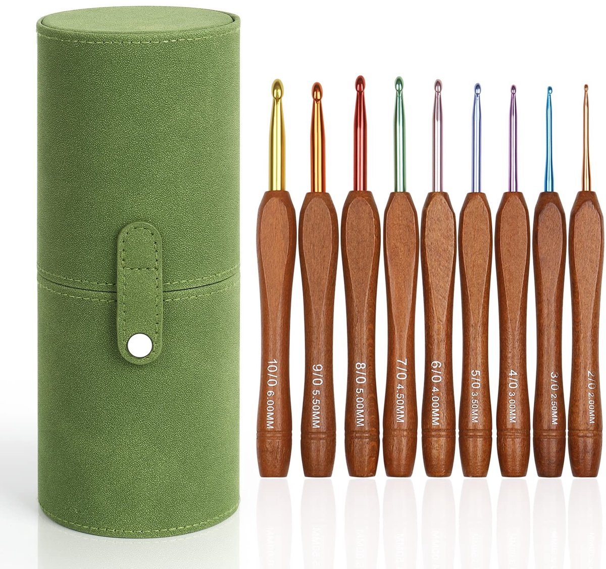 Omgoods - Ergonomische Haakset met Houten Handvat en Opbergdoos