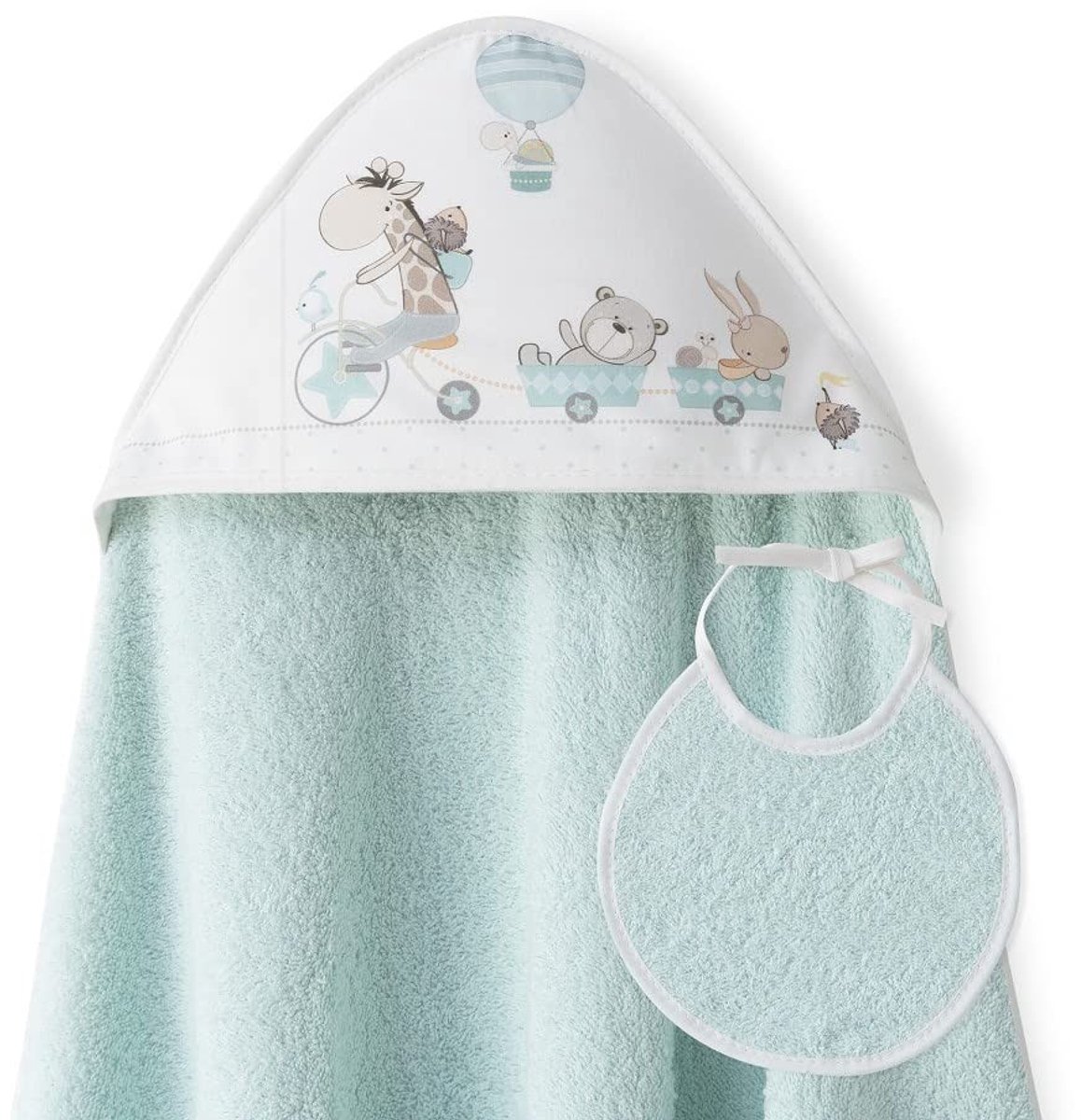 Omgoods - Kinderbadhanddoek met Kap voor Baby's, Giraffe