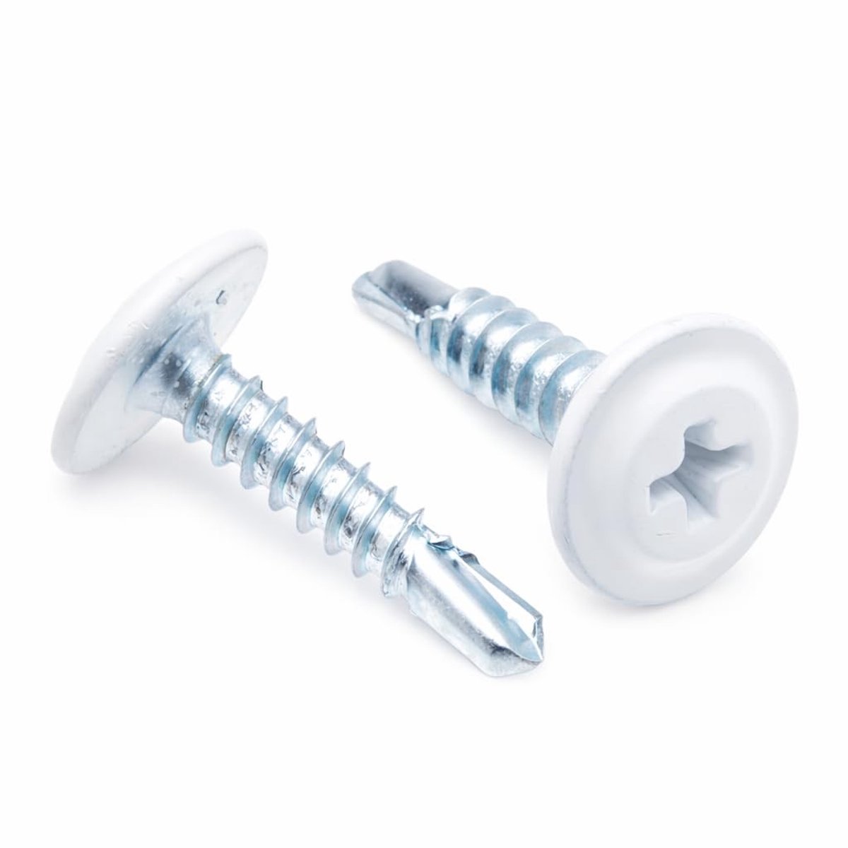 Omgoods - Set van 250 Zelfborende Montageschroeven 4.2mm x 19mm RAL9010 Wit