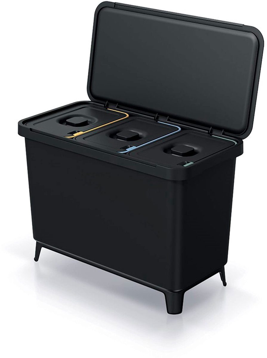 Omgoods - Recycling Sorteringssysteem, 3 x 10 Liters