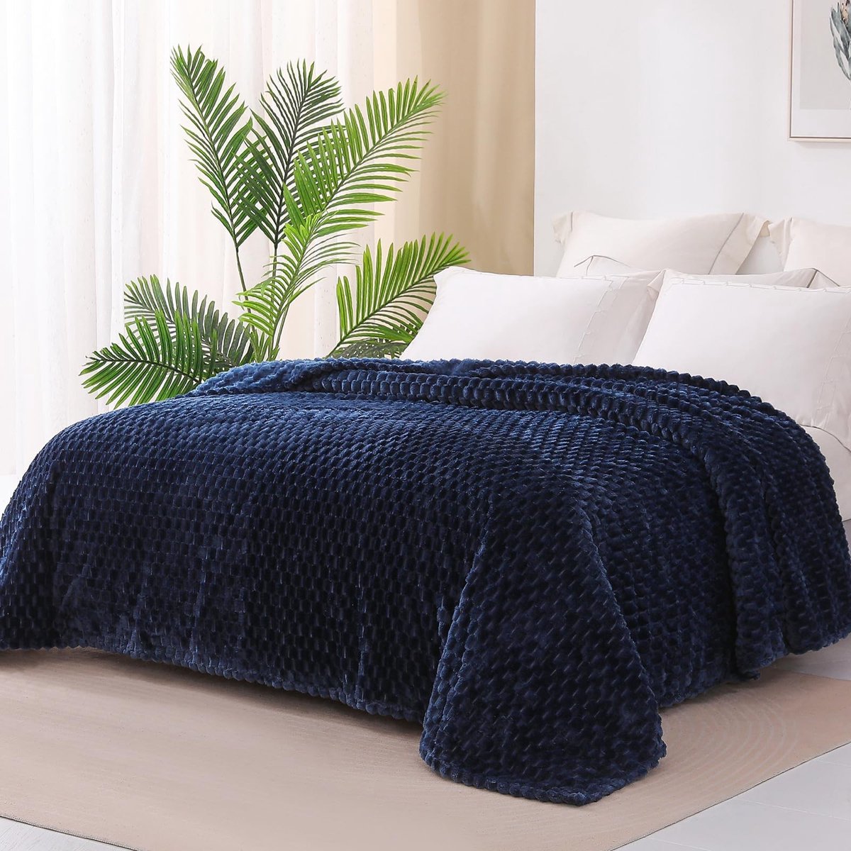 Omgoods - Zachte Fleece Deken 160x180 cm voor Alle Seizoenen