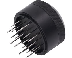 Omgoods- Naaldverdeler 54mm - Roestvrij Staal - Verstelbare Diepte - Koffie Distributeur - Handig voor Thuis/Op Kantoor - Inclusief Voet - Koffieverdeler