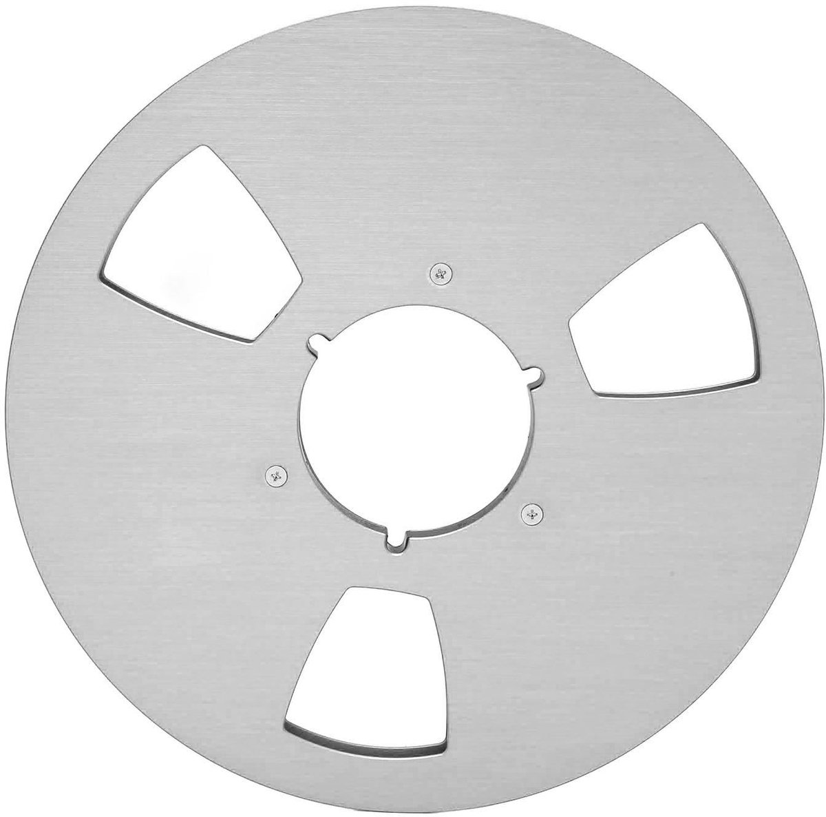 Omgoods- Tapespoel 1/4 10,5 Inch - Lege Haspel - 3-gaats Ontwerp - Roestvrij Stalen Schroeven - Aluminiumlegering - Professioneel voor Bandrecorder - Tapehaspel