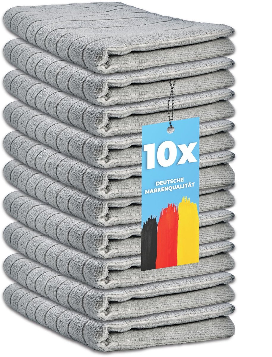 Omgoods - Set van 10 Microvezeldoeken voor Keuken en Huishouden