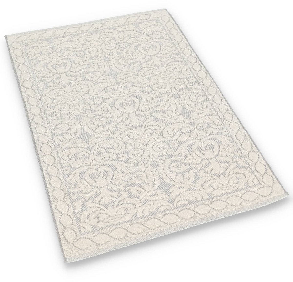 Omgoods - Badmat Rebecca - Antislip Doucherug - Grijs 60 x 180 cm
