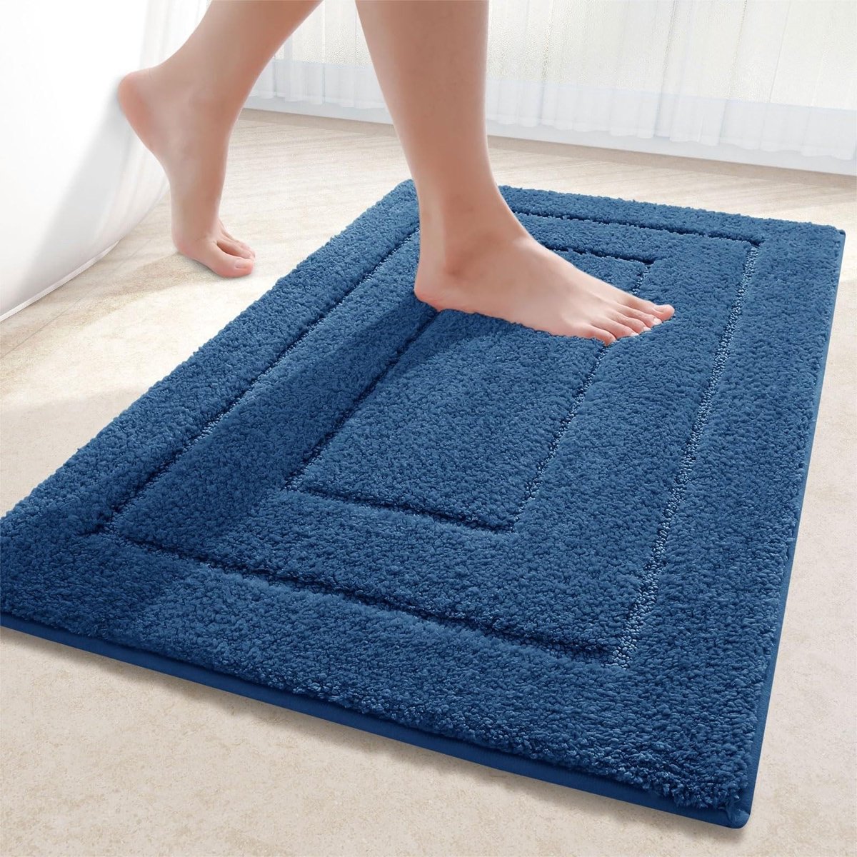 Omgoods - Microvezel Badkamer Tapijt, Antislip en Wasbaar, 60 x 120 cm