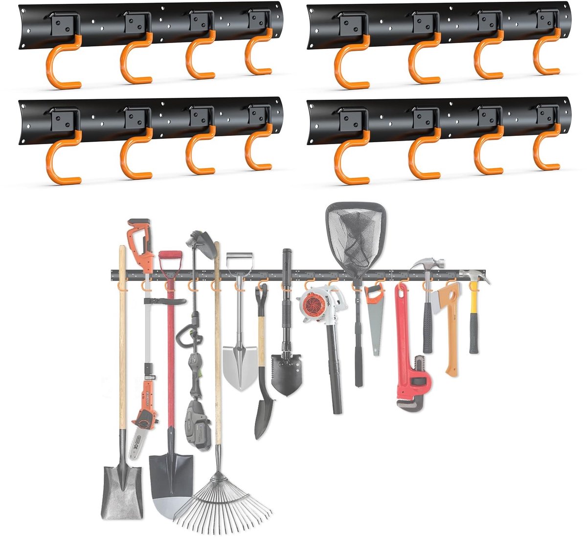 Omgoods - Wandmontage Tuin Gereedschap Houder - Voor Garage en Opslag
