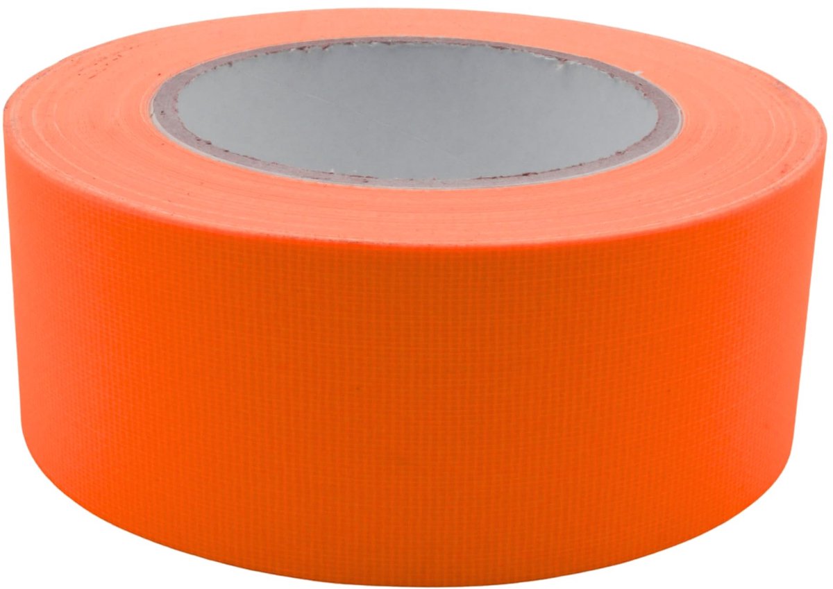 Omgoods - Neon Oranje Gaffer Tape 50mm x 25m voor Decoratie en Markering